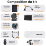 Kit solaire SunPower - Autoconsommation 2975W - Avec installation