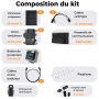 Kit solaire SunPower - Autoconsommation 8925W - Avec installation