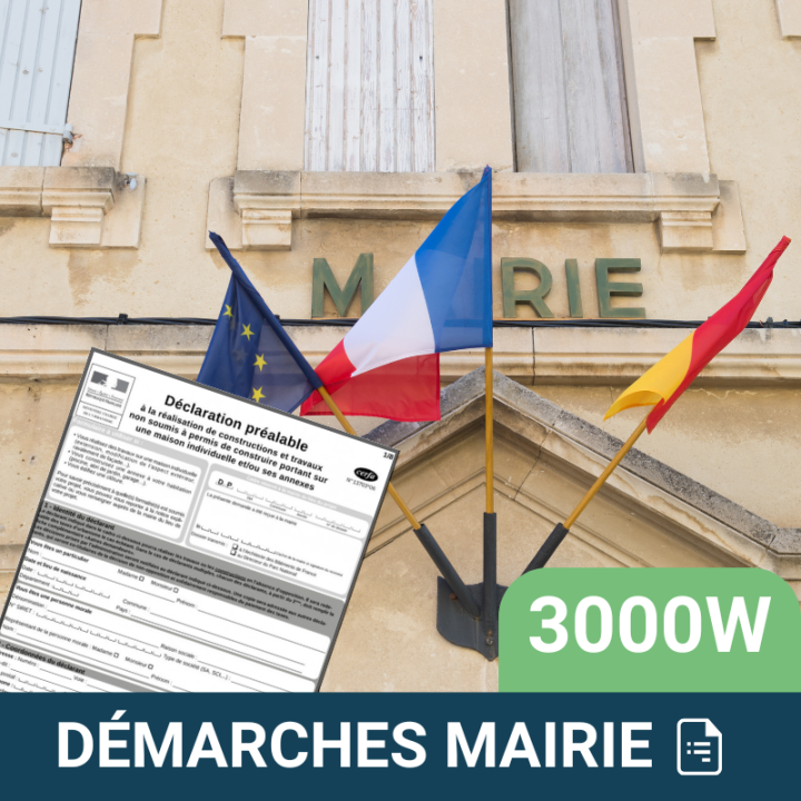 Démarches en mairie - 3kW à 9kW