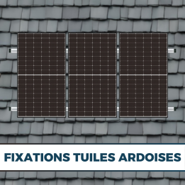 Kit fixation panneau solaire pour tuiles ardoise - K2