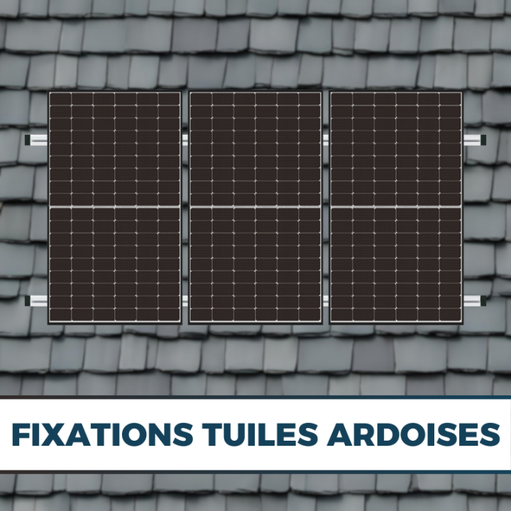 Kit fixation panneau solaire pour tuiles ardoise - K2