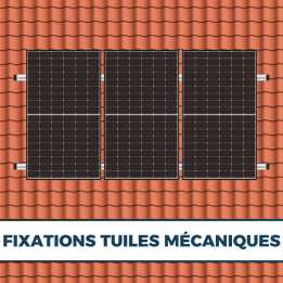 Kit fixation panneau solaire pour tuiles mécaniques - ESDEC