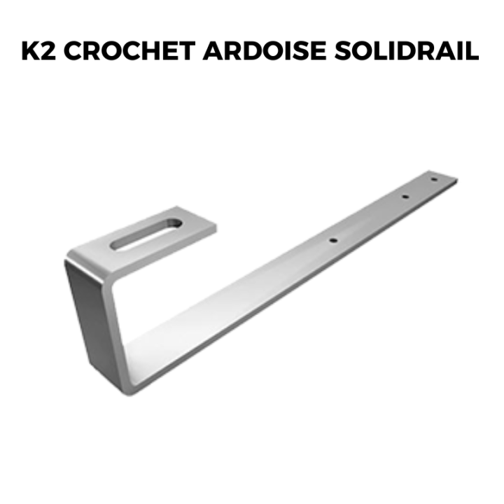 Kit fixation panneau solaire pour tuiles ardoise - K2
