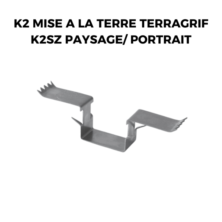 Kit fixation panneau solaire pour tuiles ardoise - K2