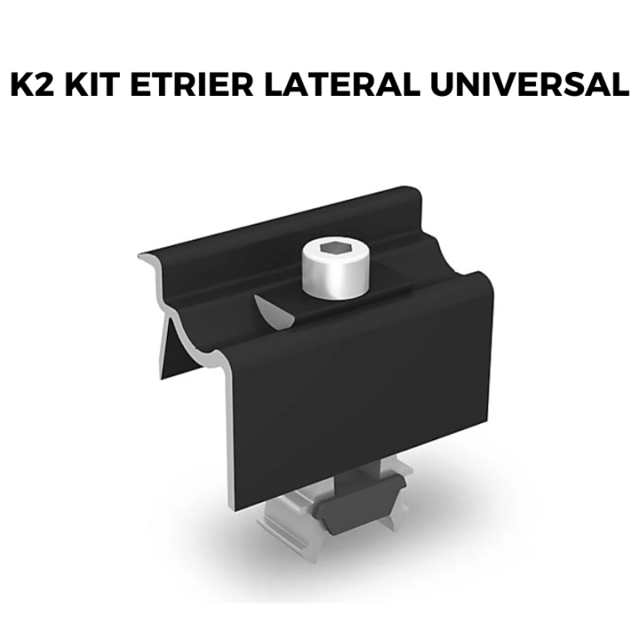 Kit fixation panneau solaire pour tuiles ardoise - K2
