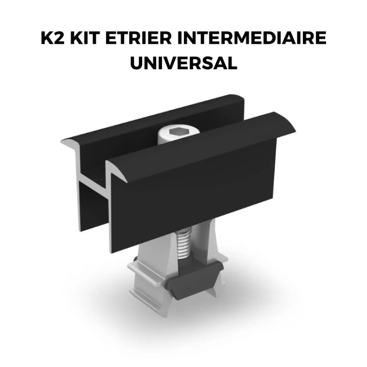 Kit fixation panneau solaire pour tuiles ardoise - K2