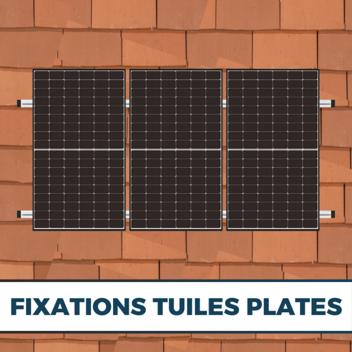 Kit fixation panneau solaire pour tuiles plates - K2