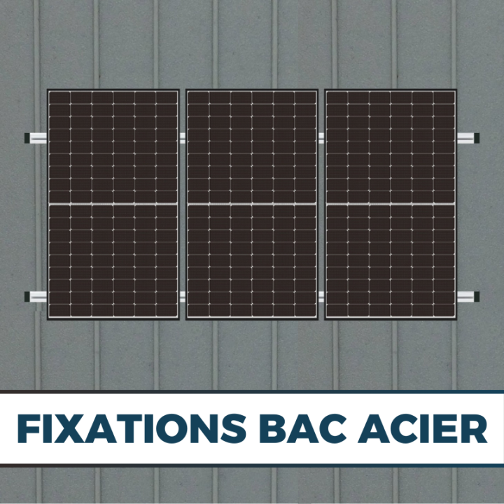 Kit fixation panneau solaire pour bac acier - K2