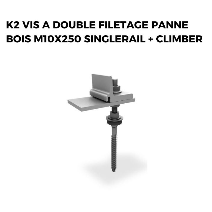 Kit fixation panneau solaire pour tuiles écailles - K2