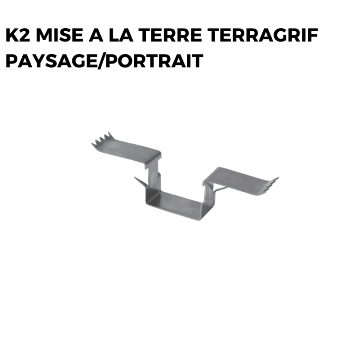Kit fixation panneau solaire pour tuiles canal inversées - K2