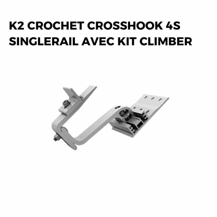 Kit fixation panneau solaire pour tuiles mécaniques - K2