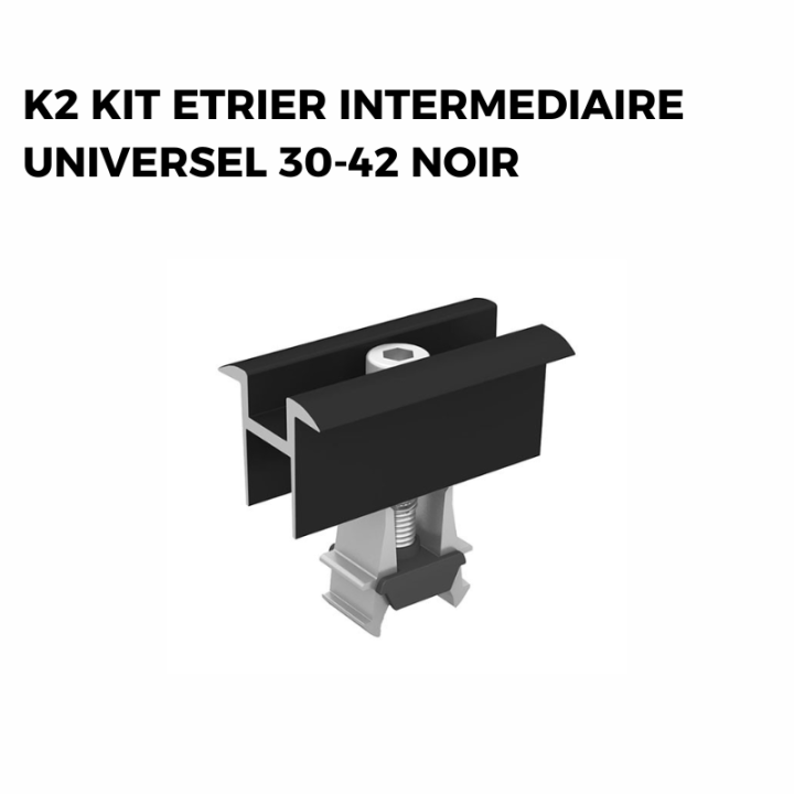 Kit fixation panneau solaire pour tuiles mécaniques - K2