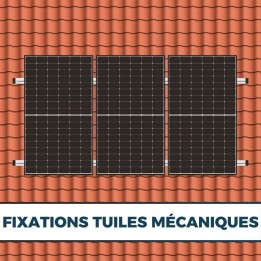 Kit fixation panneau solaire pour tuiles mécaniques - K2