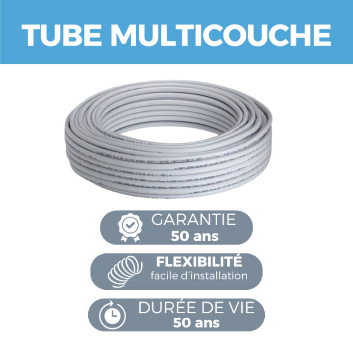 Plancher hydraulique 30 à 120 m² collecteur inox et tube multicouche
