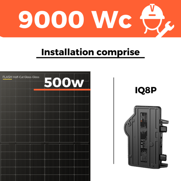 Kit solaire DualSun avec installation - Autoconsommation de 9000W