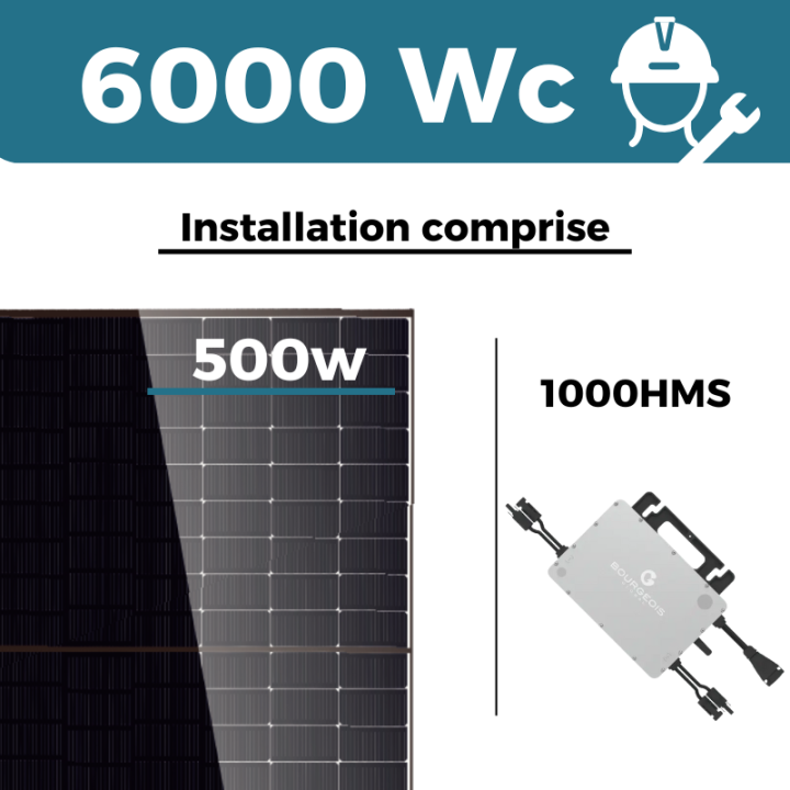 Kit solaire Bourgeois Global avec installation - Autoconsommation de 6000W