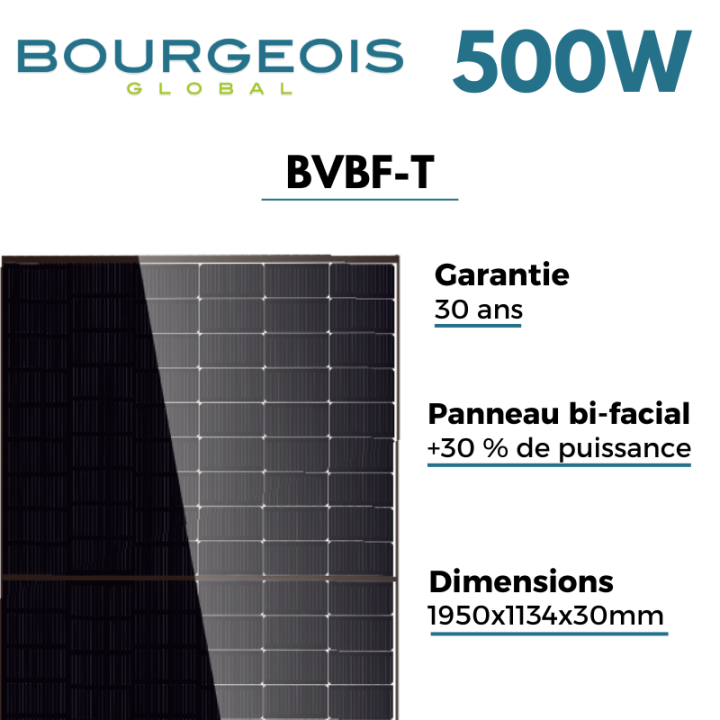 Kit solaire Bourgeois global avec installation - Autoconsommation de 6000W