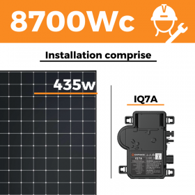 Kit solaire SunPower - Autoconsommation 8700W - Avec installation