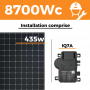 Kit solaire SunPower - Autoconsommation 8700W - Avec installation
