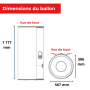 Ballon thermodynamique split 150L mural pour Trinéo et Calypso Split - Atlantic - 232522