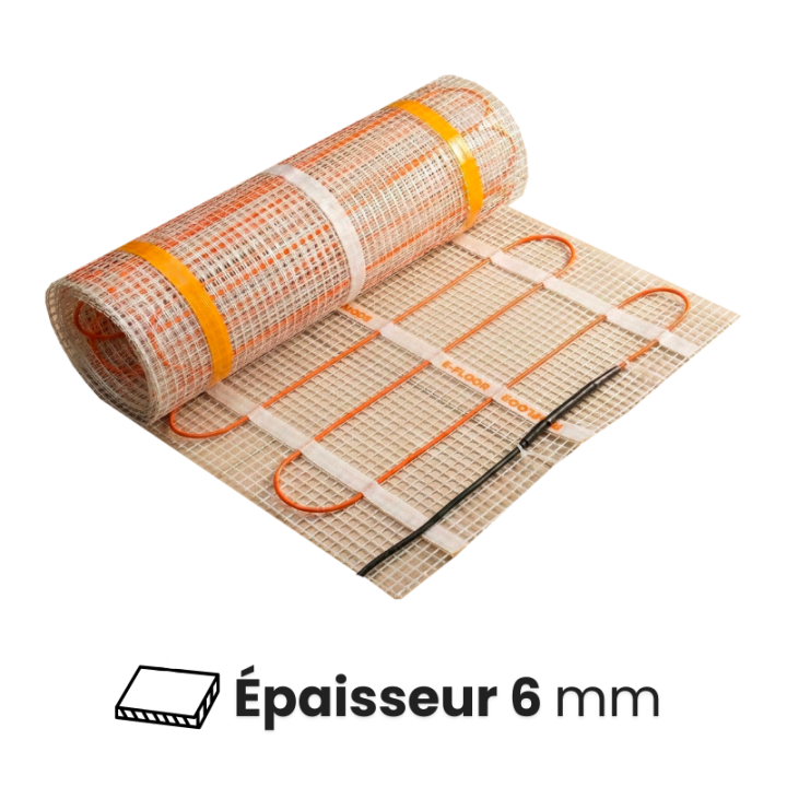 Plancher chauffant électrique 120 W/m2 sous carrelage 65 à 2000 W