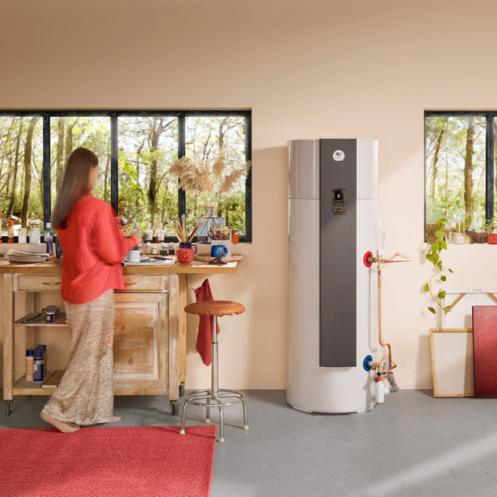 Chauffe-eau thermodynamique Aeromax 6 vertical mural 150L – Monobloc - Classe A+