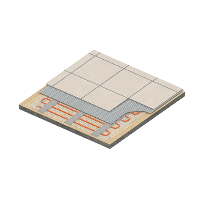 Plancher chauffant électrique 100 W/m2 sous carrelage 100 à 2500 W