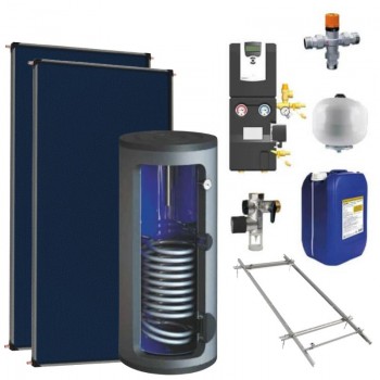 Kit chauffe-eau solaire - échangeur simple - 300L