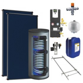 Kit chauffe-eau solaire - double-échangeur - 300L