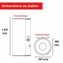 Ballon thermodynamique split 200L mural pour Trinéo et Calypso Split - Atlantic - 232523