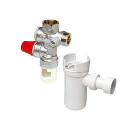 Groupe de sécurité + siphon Pmax 10 kW sous blister
