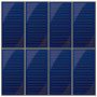 panneaux solaires 14 000 W chauffage combiné portrait 2 rangées de 4 panneaux