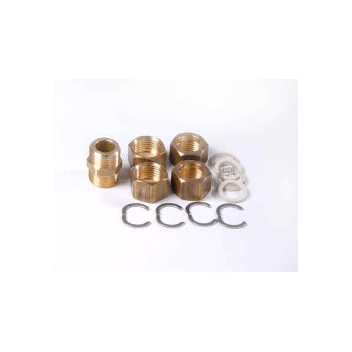 Raccord de connexion sans soudure pour tube inox solaire annelé