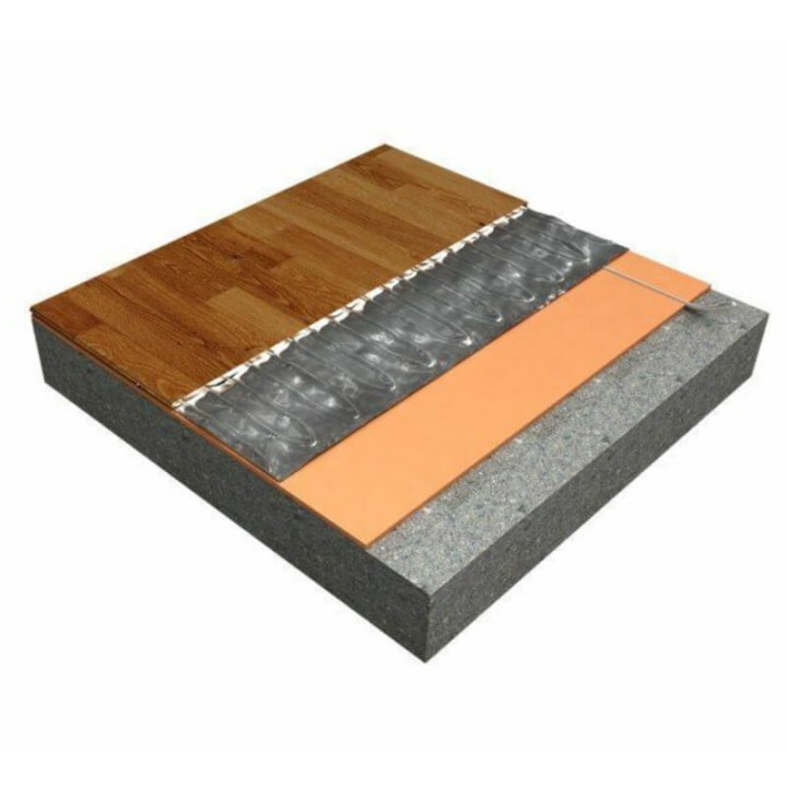 Trame chauffante électrique 80 W/m² en aluminium prêt à poser