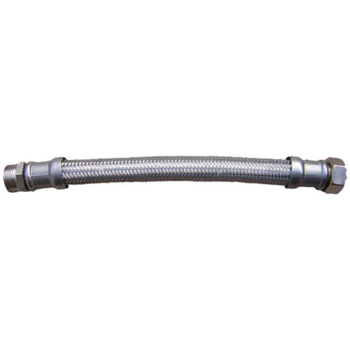 Flexible chauffage et eau sanitaire droit MF 3/8" à 2" L 150 à 1500 mm