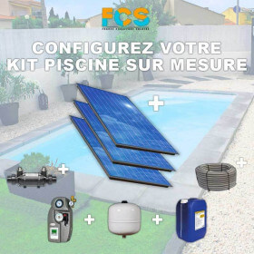 Kit solaire thermique pour chauffage de piscine