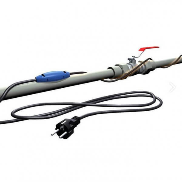 Câble électrique antigel pour tube 15 W/m 12 m avec thermostat
