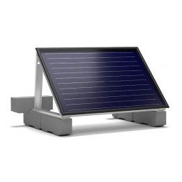 Fixation au sol inclinée pour panneaux solaires SunHp verticaux