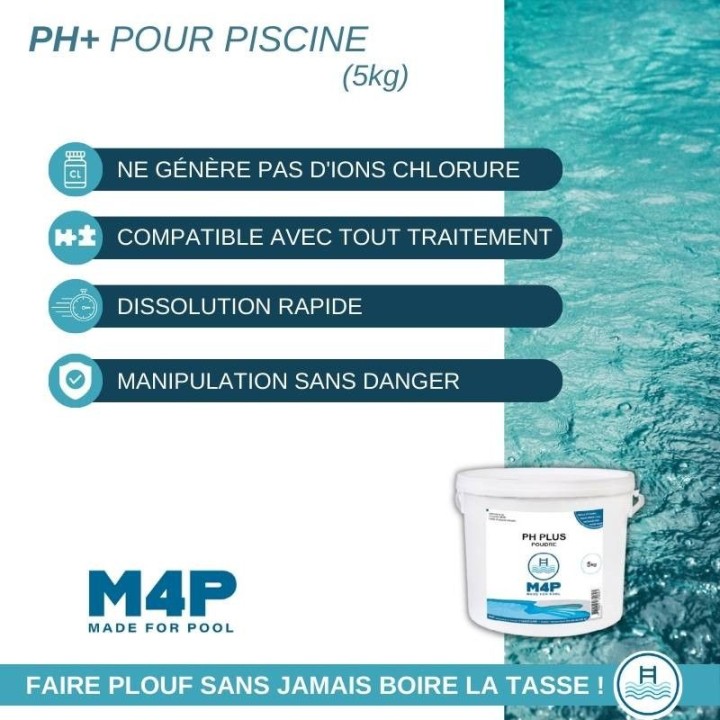 pH Plus Made 4 Pool en seau de 5kg