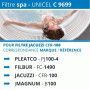 Filtre spa UNICEL C 9699 compatible PJ100-4, FC-1490, CFR100