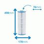 Filtre piscine et spa UNICEL C 7656 compatible CX500RE, PA50, 70508, FC 1240