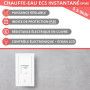 Chauffe-eau instantané ECS - commande électronique LCD - 5,5 à 9kW (EPME) - Kospel