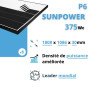 Kit solaire Sunpower P6 375 Wc pour autoconsommation de 3, 6 et 9 kWc