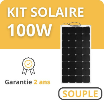 Kit Solaire Souple pour Camping-Car / Bateau / Tiny House - 100 ou 200 Wc