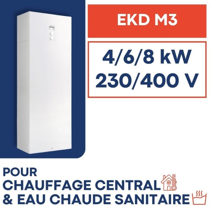 Chaudière électrique chauffage et eau chaude sanitaire 4 à 24 kW