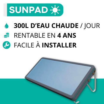 Chauffe-eau solaire monobloc et autonome (SUNPAD) - 300L