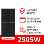 Kit solaire LONGi 415 Wc pour autoconsommation de 2905W