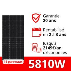 Kit solaire LONGi 415 Wc pour autoconsommation de 5810W