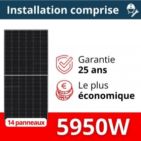 Kit solaire Longi - Autoconsommation 5950W - Avec installation