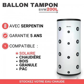 Ballon tampon - échangeur - 200 à 500L (SVW) - Kospel